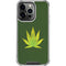 Marijuana Leaf Light Green iPhone 16 Pro Clear Case